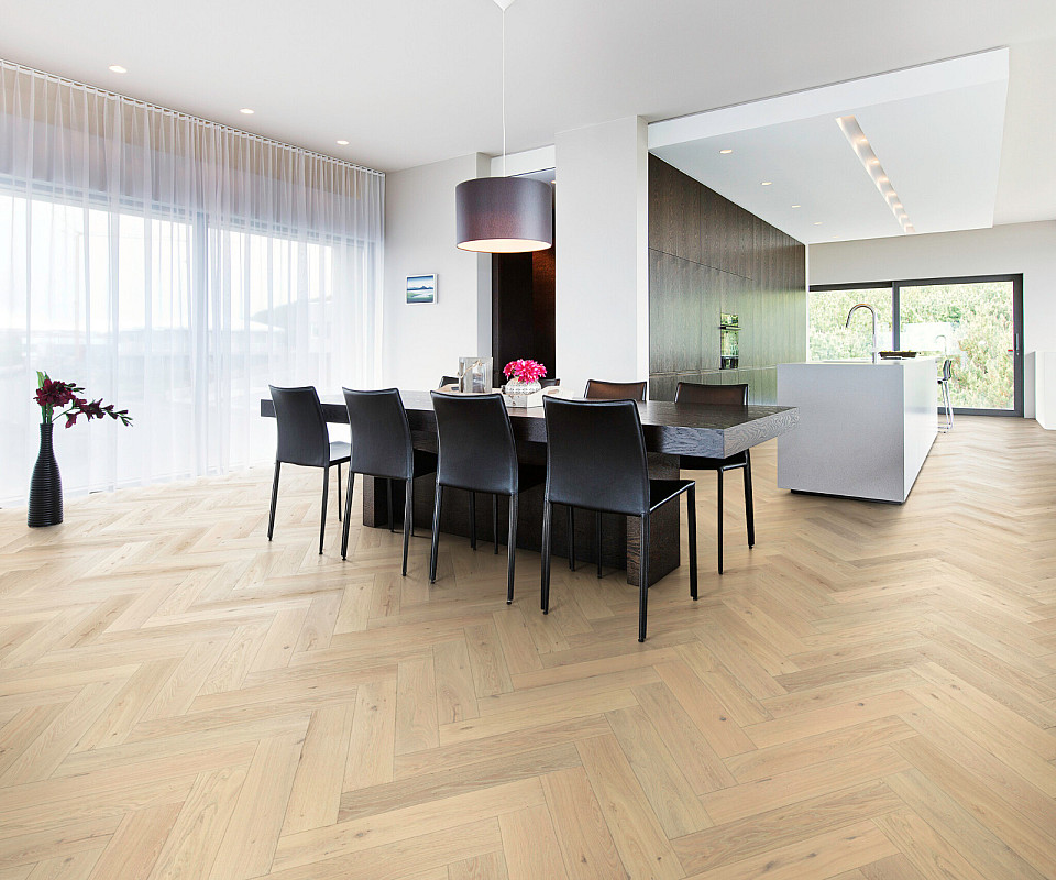 KAHRS Herringbone Dub cd krémovo biely 111PCDEKFVKE600