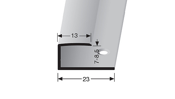 Ukončovací profil 13 mm pre krytiny od 7 do 8,5 mm (skrutkovací) | Küberit 010