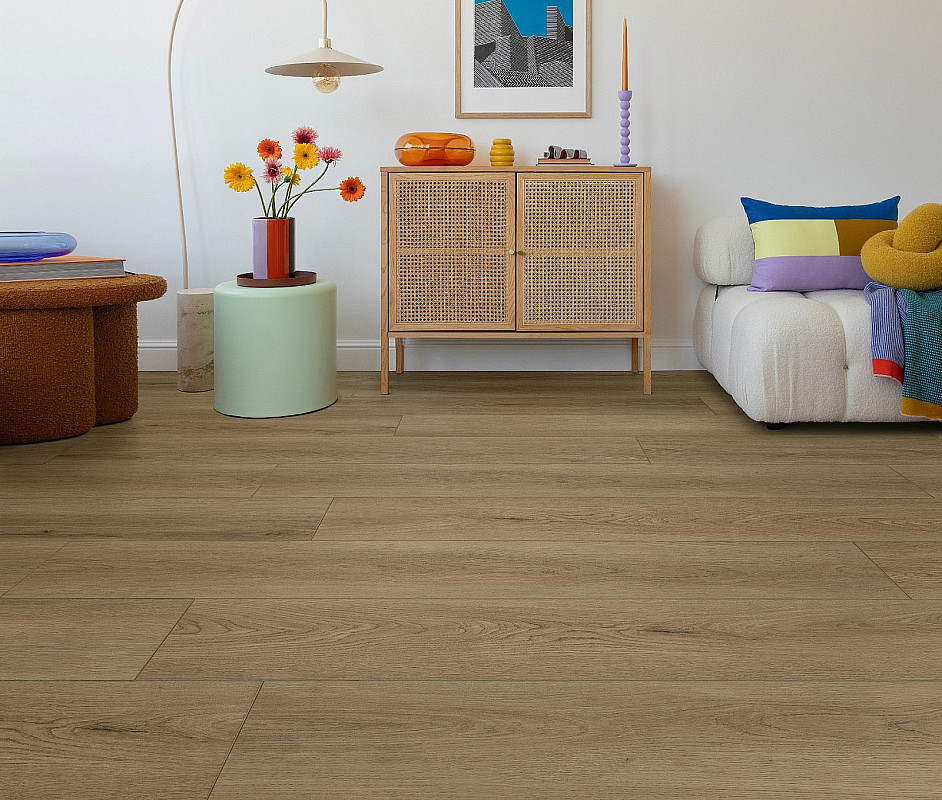 DEOFLOOR SPC CLICK RIGID Dub hnedý 8975