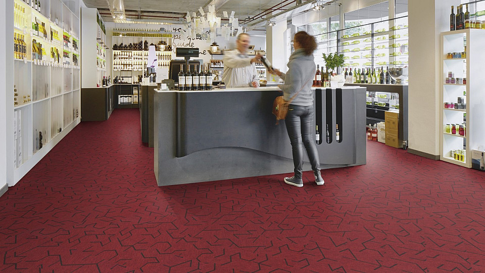 FORBO Flotex Planks Triad Red 131001