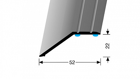 Prechodový ukončovací profil pre krytiny do 22 mm (samolepiaci) | Küberit 245 SK