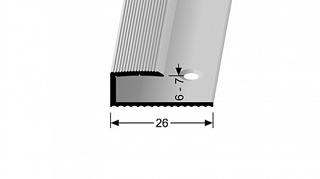 Ukončovací profil pre krytiny do 7 mm (skrutkovací) | Küberit 211