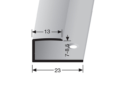 Ukončovací profil 13 mm pre krytiny od 7 do 8,5 mm (skrutkovací) | Küberit 010