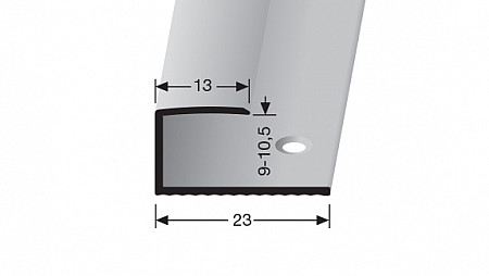 Ukončovací profil 13 mm pre krytiny od 9 do 10,5 mm (skrutkovací) | Küberit 012