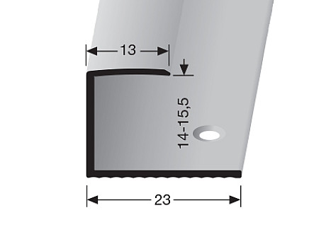 Ukončovací profil 13 mm pre krytiny od 14 do 15,5 mm (skrutkovací) | Küberit 015