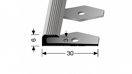Ukončovací profil pre krytiny do 7 mm (pre ľahké ohýbanie)
