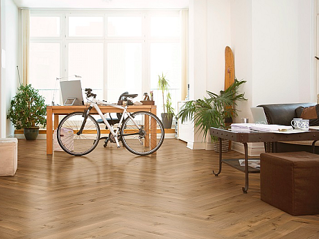 FLOOR FOREVER Timber top Dub variante french fishbone UV olej