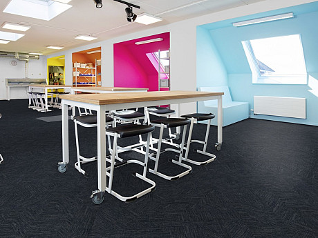 FORBO Flotex Planks Frameweave Graphene 142013