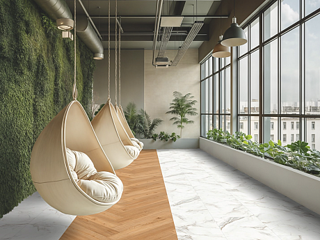 GERFLOR Creation 55 White marble GERC55 1743
