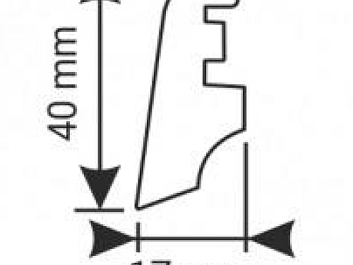 MDF lišta KP 40 2582