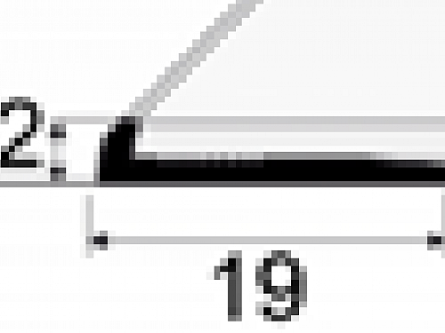Ukončovací profil pre krytiny do 2 mm (skrutkovací) | Küberit 355