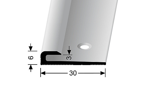 Ukončovací profil pre krytiny do 3 mm (skrutkovací) | Küberit 801