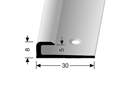 Ukončovací profil pre krytiny do 5 mm (skrutkovací) | Küberit 802