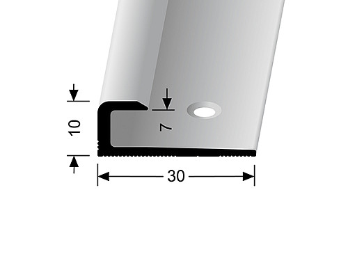 Ukončovací profil pre krytiny do 7 mm (skrutkovací) | Küberit 803