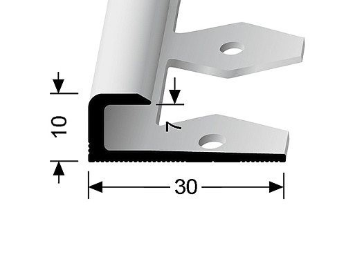 Ukončovací profil pre krytiny do 7 mm (pre ľahké ohýbanie)